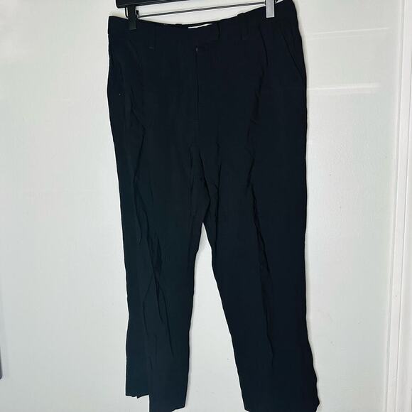 3.1 PHILLIP LIM Women's Black Trouser Style Crepe Pleated Pants Size 6 - Picture 1 of 7
